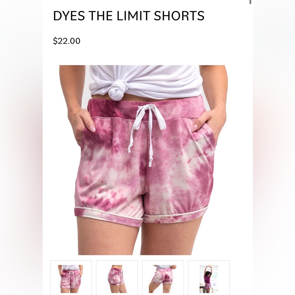 Hello Mello Tue Dye Lounge Shorts M/L NWT